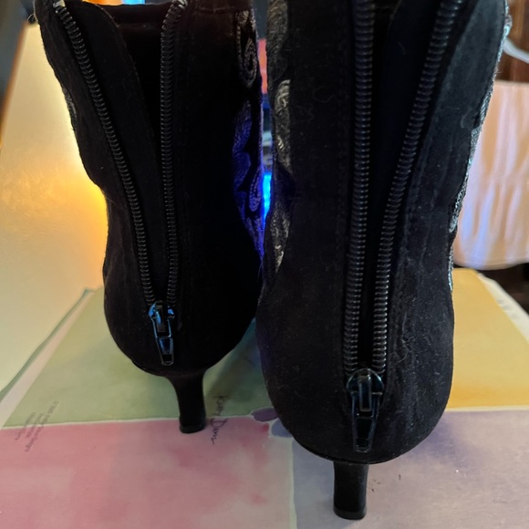 Joan Boyce size 7 black and silver metallic cute very good shape - Picture 7 of 10